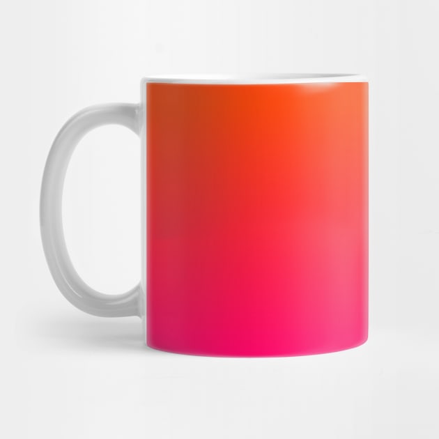 Neon Orange and Neon Pink Ombre Shade Color Fade Sunset by podartist